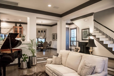 Inspiration for a transitional family room remodel in San Francisco
