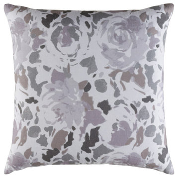 Kalena by Surya Pillow Cover, Lavender/Lilac/Light Gray, 18' x 18'