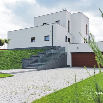 Nowoczesny dom z duzymi przeszkleniami, Modern interior design
