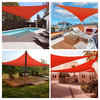 Yescom 28 Ft 97% UV Block Triangle Sun Shade Sail Canopy Patio Pool Cover Net