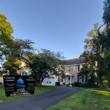 Exterior Brick Windows Roof Painting