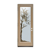 Glass Front Entry Door Sans Soucie Art Glass Winter Tree