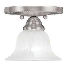 LIVEX Lighting 1530-91 Edgemont 1-Light Flush Mount Ceiling Light