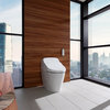 Toto Washlet G400 Bidet Seat With Integrated Dual Flush Toilet, Cotton White