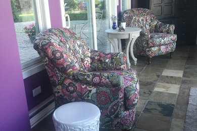 Example of an eclectic sunroom design in Other