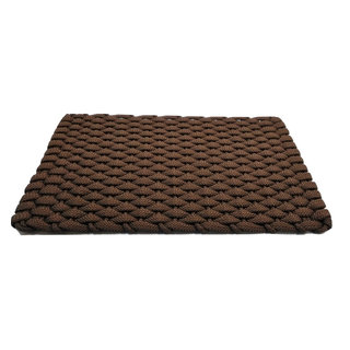 A1hc Heavy Duty Dark Brown 24 in. x 36 in. Polypropylene Dirt Cleaning and Water Absorbing Door Mat