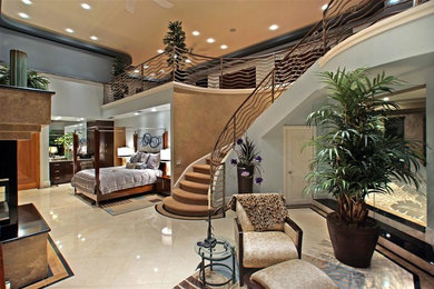 Inspiration for a contemporary bedroom remodel in Las Vegas