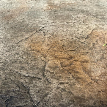 Stamped patio