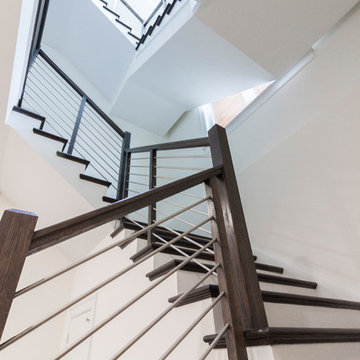 Project #50 | Geometric Staircase with Contrasting Tones