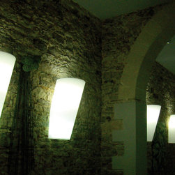 Pot Au Mur Outdoor Pot with Light by Serralunga - Outdoor Wall Lights And Sconces