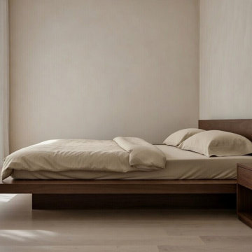Low Profile Platform Bed – Scandinavian Design