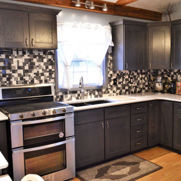 Niles, MI. BaileyTown USA Select. Rustic Grey Oak Kitchen