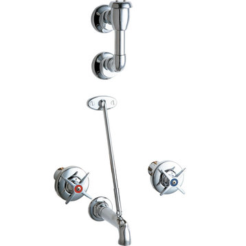 Chicago Faucets 911 Wall Mounted Service Sink Faucet - Chrome