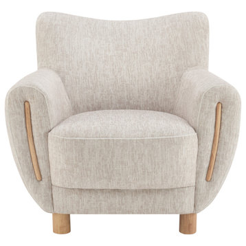 Bellamy Fabric Accent Arm Chair, Pasadena Beige