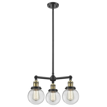 Innovations 3-LT Beacon 19" Chandelier - Black Antique Brass