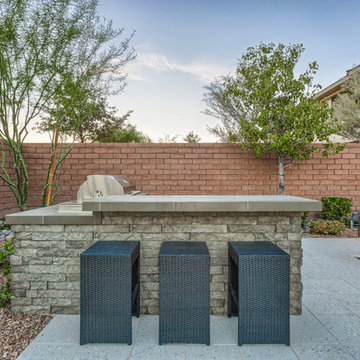 Lap Pool with Rim Flow Spa & Fire Pit