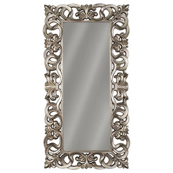 Ashley Lucia Decorative Mirror in Antique Silver