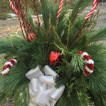 Assorted Outdoor Christmas Arrangements
