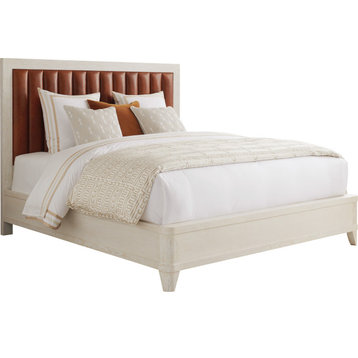 Cambria Upholstered Bed Winter White, Queen