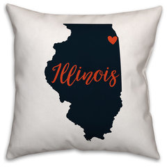 Indiana State Pride Indianapolis Love Outdoor Throw Pillow