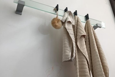 Badezimmer im Mokka-Look