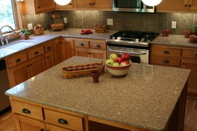Arts and crafts kitchen photo in Minneapolis