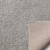Solid Color Light Grey Soft Shag Area Rug, 7'10" X 9'10"