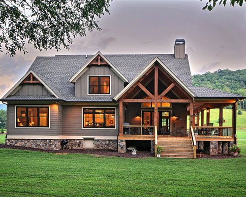 Rustikale Häuser mit Satteldach Ideen, Design & Bilder | Houzz