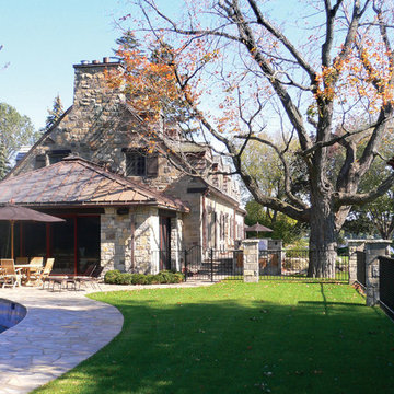 Side Elevation and Pool