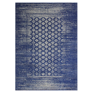 Bashian Audrey Dark Blue Area Rug, 5'x7'6"