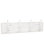 Traditional Wall Coat Rack, Antique White, 4 Hooks