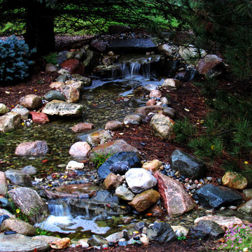 Ann Arbor Pondless with Flagstone Patio