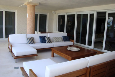 Immagine di una terrazza minimalista