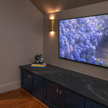 Raleigh NC Bonus Room Remodel — Golf Simulator Lounge & Wet Bar