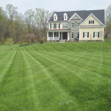 Routine lawn care and mowing maintenance