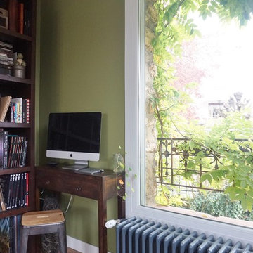 Une maison en meulière à la déco bohème