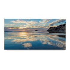 Chris Moyer 'Clouds In The Sand' Canvas Art, 24"x12"