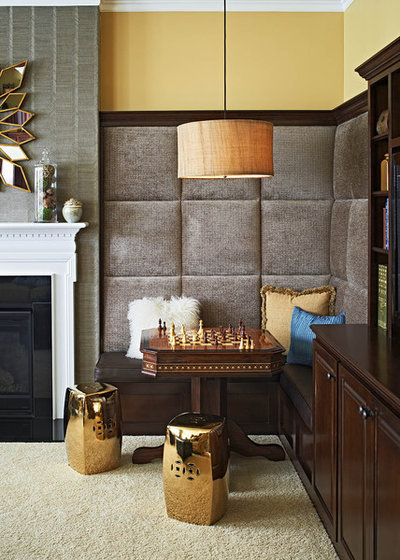 12 Smart Ideas for Decorating Empty Corners  Contemporary Family Room by Jennifer Harvey Interiors