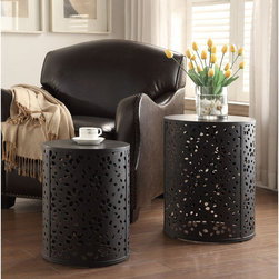 Office Star Middleton Round Accent Table - 2 Piece Set - Products