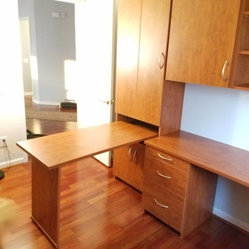 Home Office with a Murphy desk and Murphy Bed combo