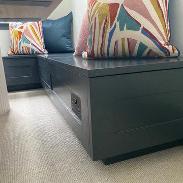 Loft Storage and Banquette Seating