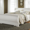 Anarasia Queen Sleigh Bed, White B129Q