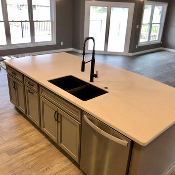 New Construction-Milan IL Koch Express Painted White Fog Black Highlights