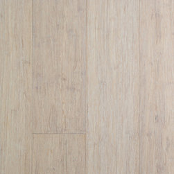 EcoFusion - EcoFusion Solid Drop and Lock Strand Bamboo, Frost - Bamboo Flooring