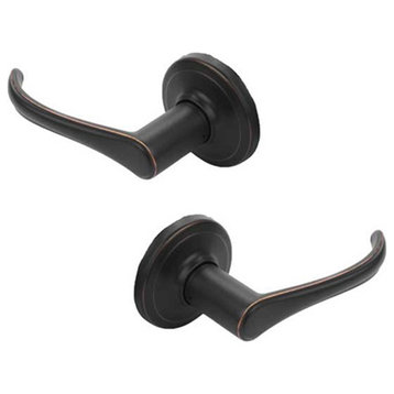 Dynasty Hardware Vail Lever Dummy Set of 2, Aged Oil Rubbed Bronze