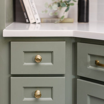 Gilded In Green | Mid-Century Modern Kitchen Remodel