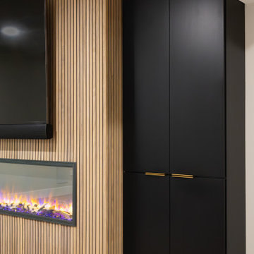 Contemporary Family Basement - Lake Barrington