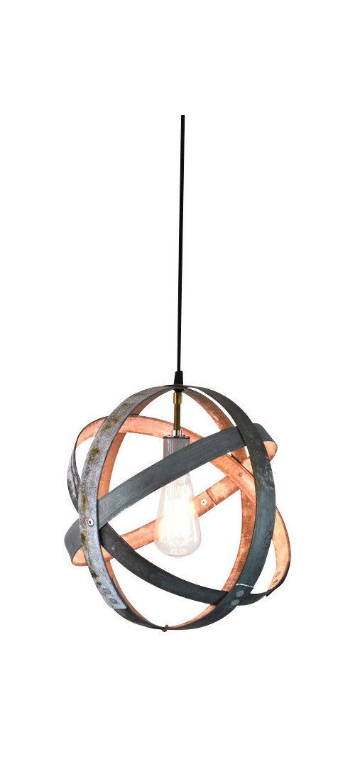 Atom Globe Lights Atom Globe Wine Barrel Ring Pendant Light More Info