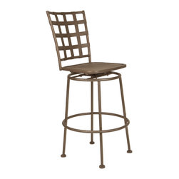 Bistro Casa Armless Swivel Pub Stool - Outdoor Bar Stools And Counter Stools
