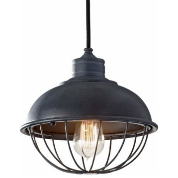 Feiss Urban Renewal 1-Light Pendant in Antique Forged Iron